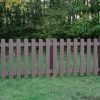 Picket Fencing Brown Brown Picket Fencing on grass