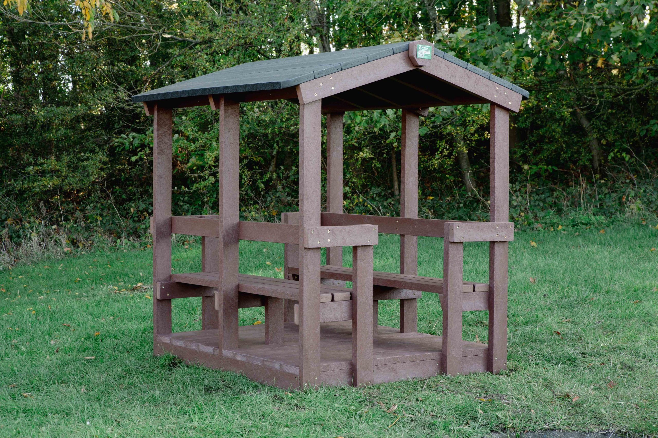 Adventure Cabin Brown on grass