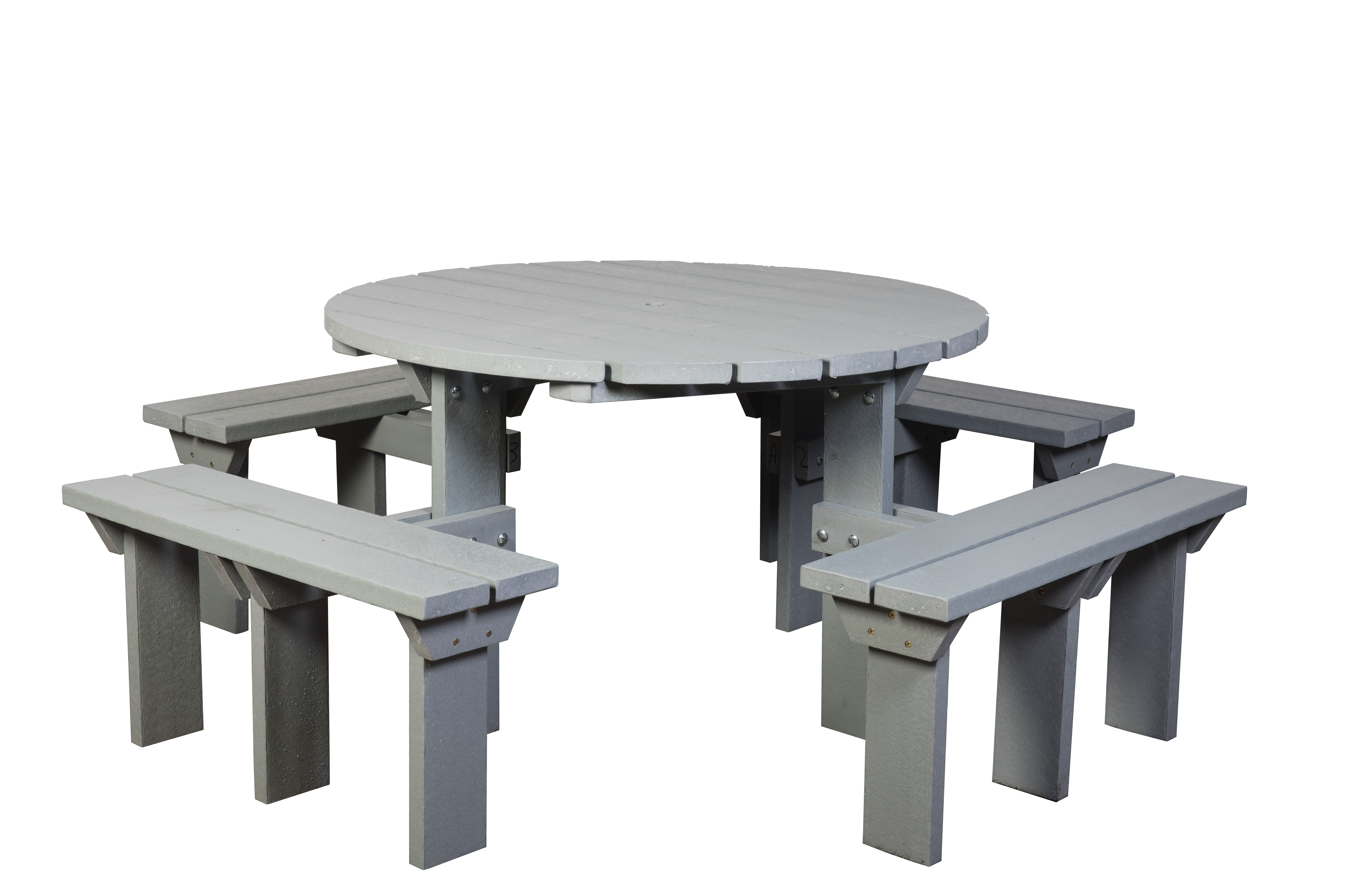 Eco Adult Olympic Picnic Bench H790mm Grey