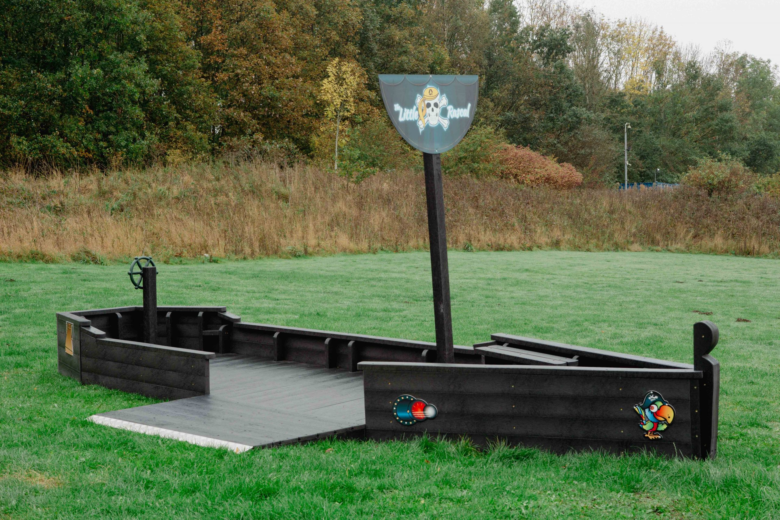 Pirate Ship on grass