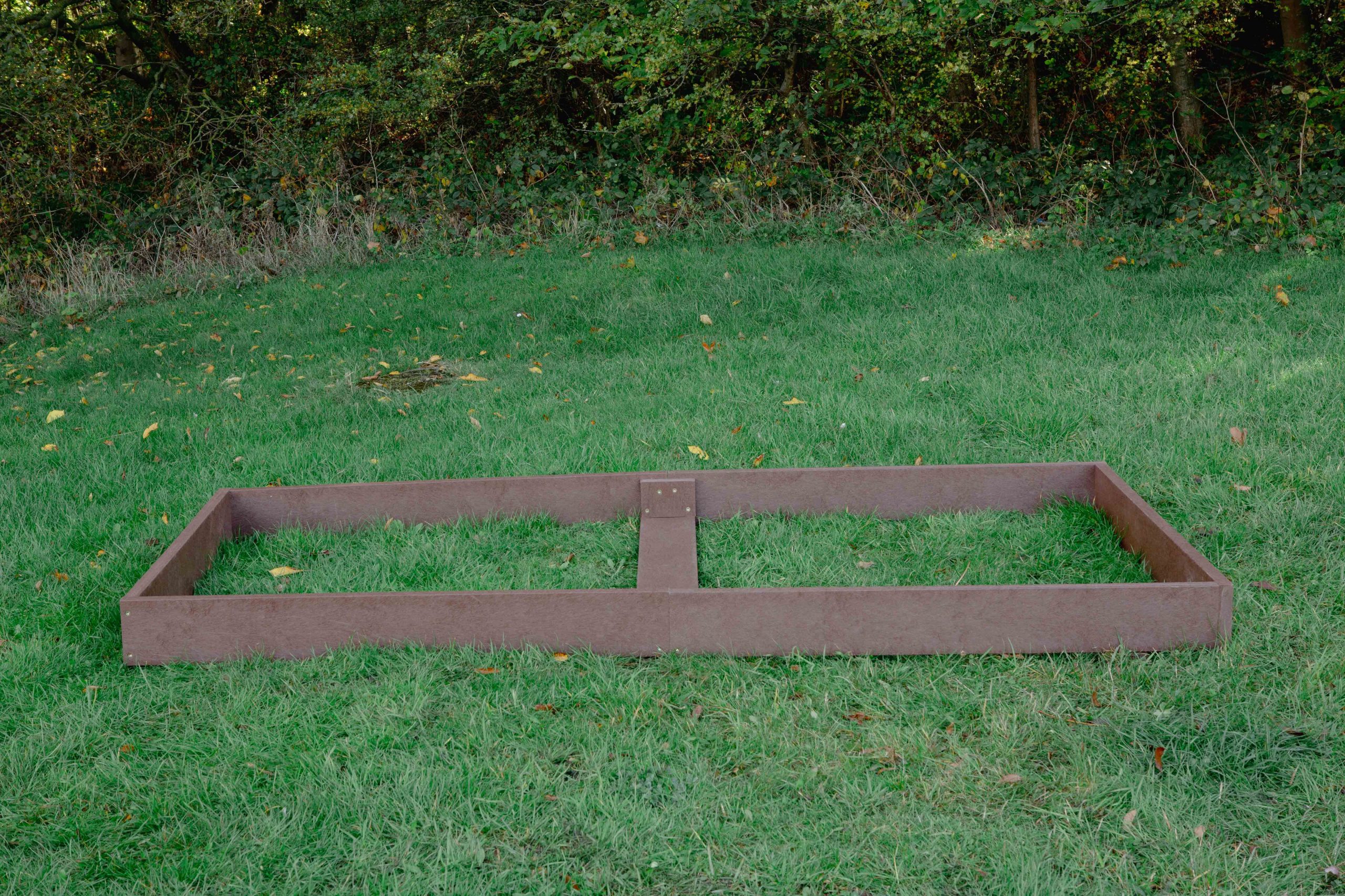 Raised Bed Raised Bed on grass