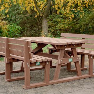 Brown Reston Picnic Bench outside
