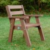 Brown Sloper Chair on grass