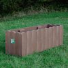 Brown coloured Window Box on grass