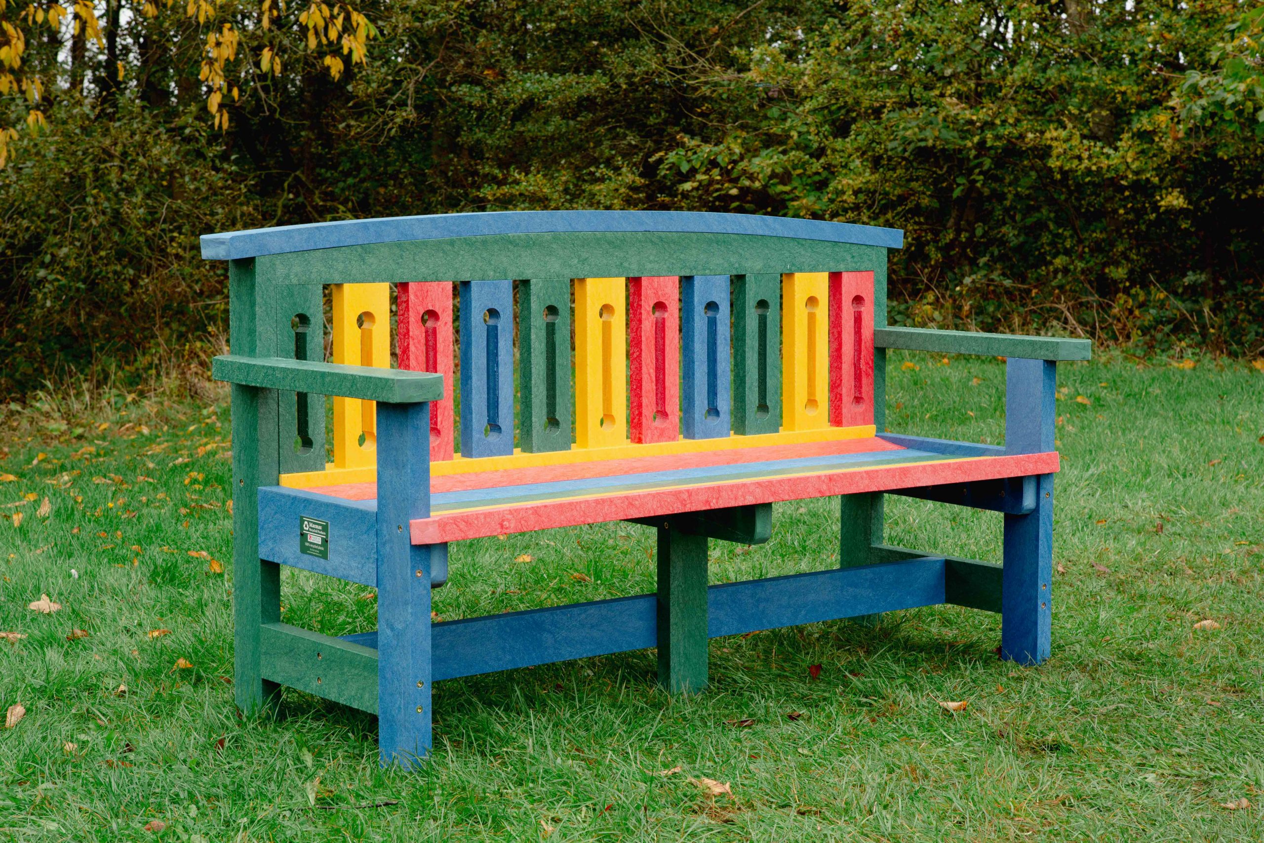 Witton Seat Rainbow Rainbow Witton Seat on grass