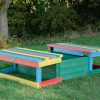 2in1 Sandpit Stage Rainbow
