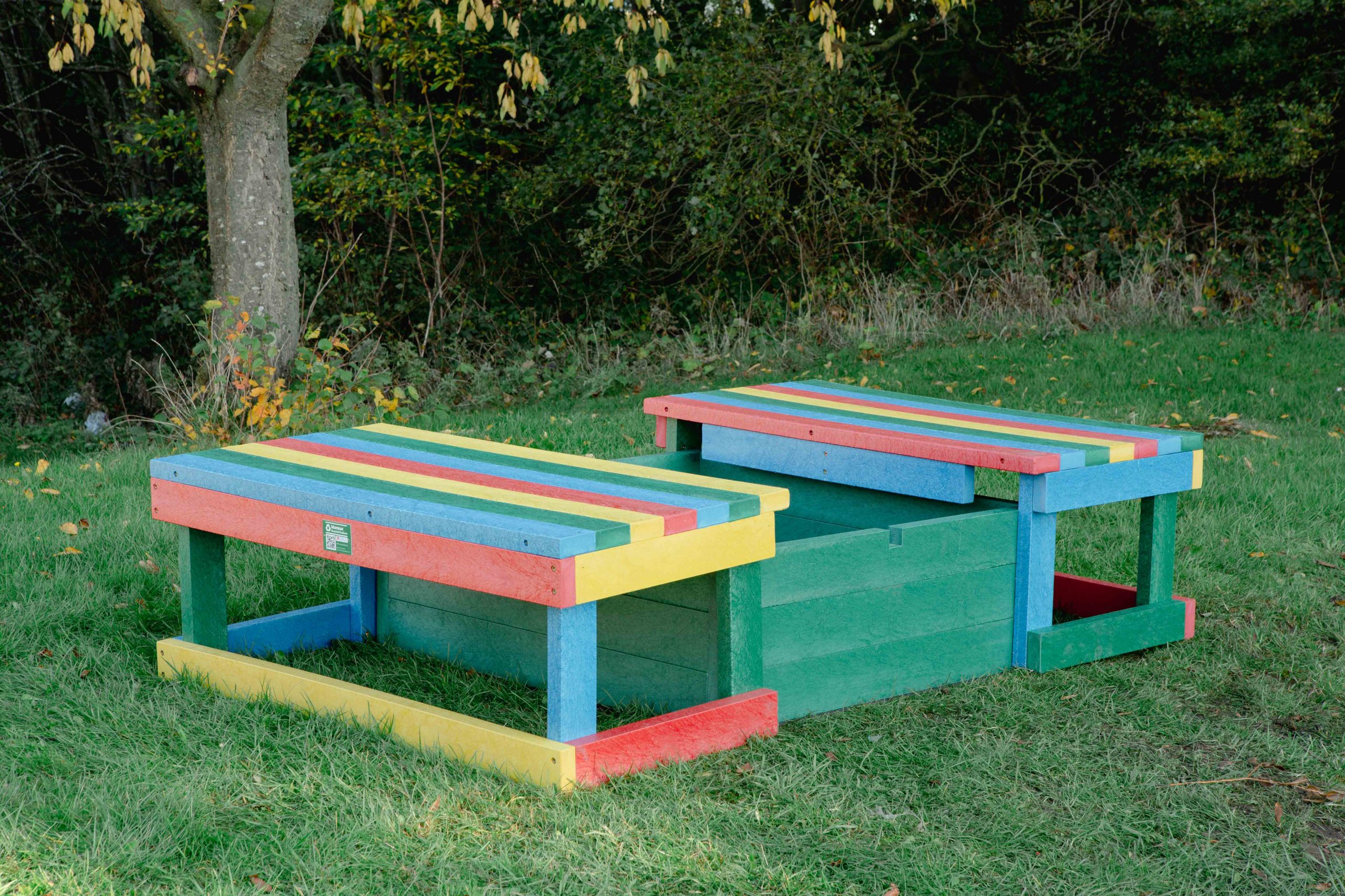 2in1 Sandpit Stage Rainbow